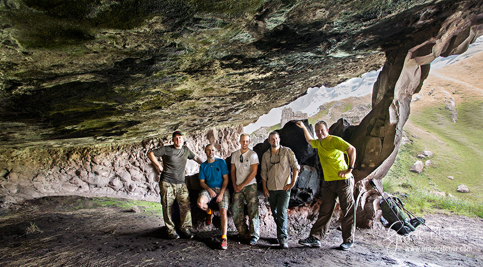 First stop of the day at the Pillar Cave. It's from here the path turns right and and starts to ascend the pass.