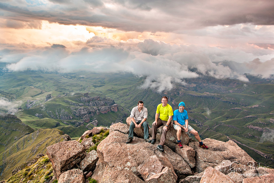 From above the clouds on the Rhino Peak, southern Drakensberg