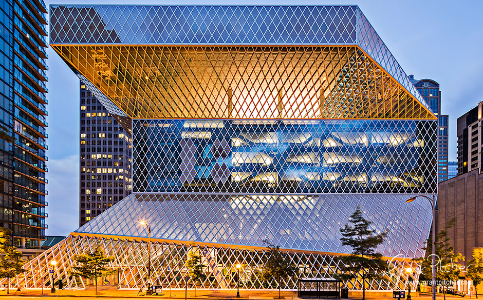 The Seattle Public Library. Can you believe such architectural detail can be included into a public place to house books! Truly sensational and our accommodation was one block from here.