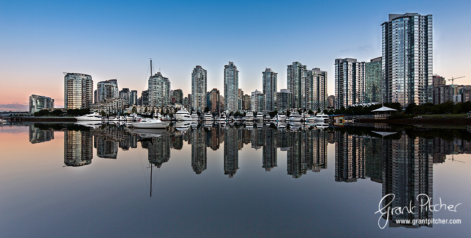 The residential area of False Creek, just up from Burrard Bridge and Granville Island, two of the most iconic areas of Vancouver.