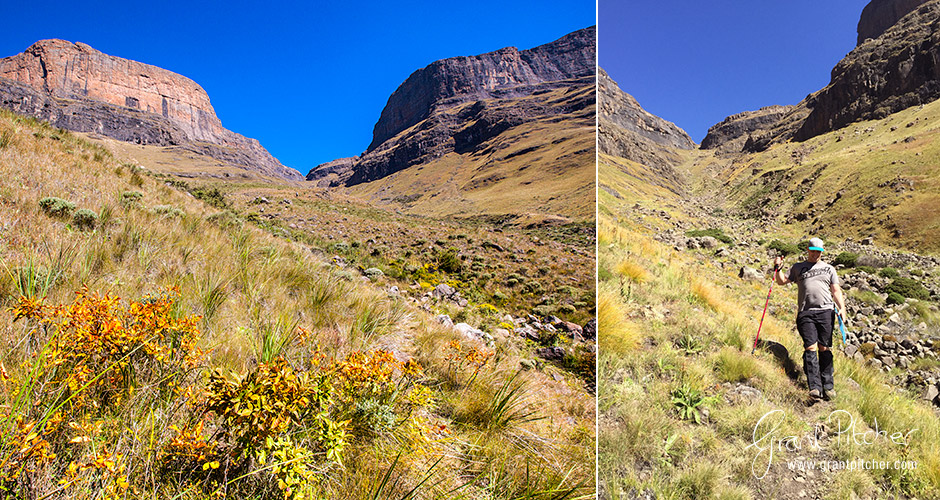 Heading back down to the Pass and then heading for the hotel and back to Durban all in a day's hiking!