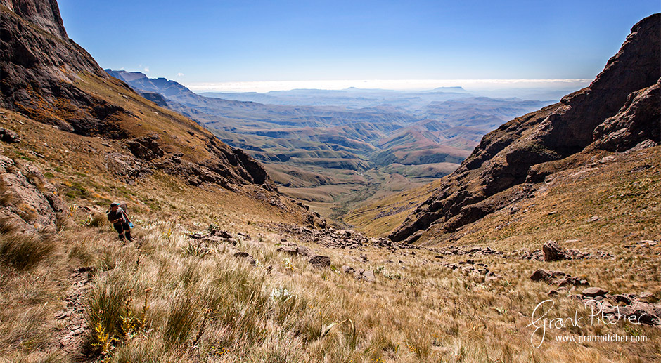 Very close to cresting the top of the pass here.