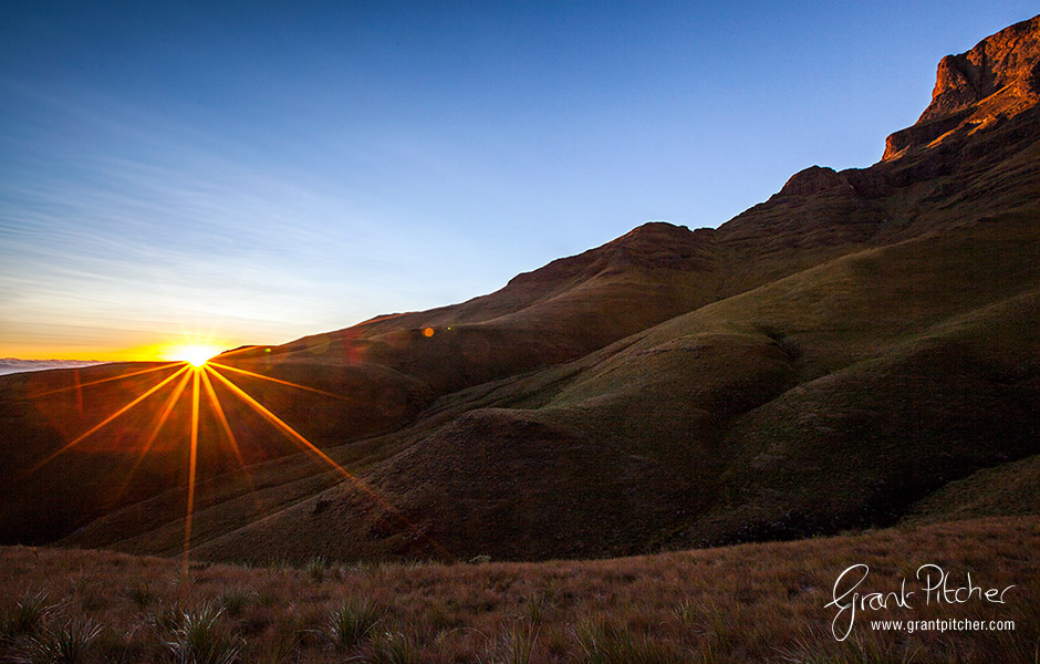 The next morning we awoke to perfect weather. Here the sun is peeking over Giants Ridge.